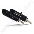   Ducati ST4 - ST4 S  1999-2005, Furore Nero, Dual Homologated legal slip-on exhaust including removable db killers and link pip