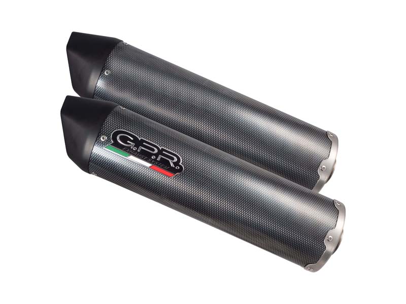   Aprilia Shiver 750 Gt 2007-2016, Furore Poppy, Dual racing slip-on exhaust including link pipes 0