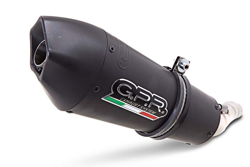   Cf Moto 650 Mt 2021-2024, GP Evo4 Black Titanium, Homologated legal slip-on exhaust including removable db killer, link pipe a